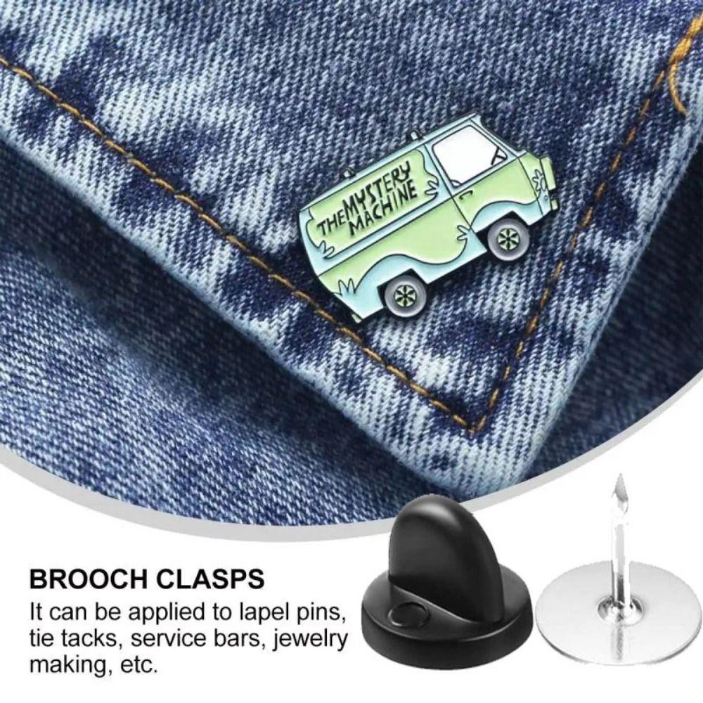 80Sets Secure Clasp Butterfly Clutch Metal Pin Brooch Backing Lapel Pin Holder  Replacement Parts