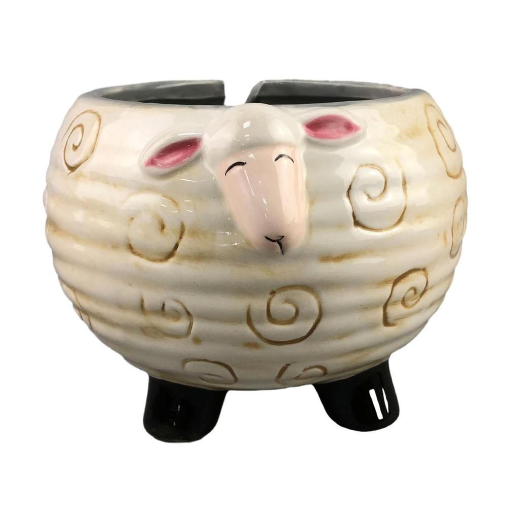Crochet Storage Bowl Large Organizer with Holes to Let Yarn through Decorative Accessories String Storage Sheep Shape Yarn Bowl
