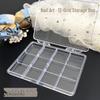 24-Grid Acrylic Nail Art Storage Box with Independent Compartments