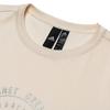 Adidas Letter Applique Round Neck Short Sleeve T-Shirt Women Tops Light-Beige HZ8999