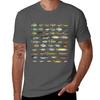 North American Freshwater Fish Group Tshirt Trendy Casual Short Sleeve Shirt Tshirt