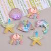 10 pièces Dauphins Mixtes en Résine, Coquillages, Étoiles de Mer, Coquilles - Pour Scrapbooking, Décoration de Mariage & Accessoires de Fabrication de Bijoux DIY