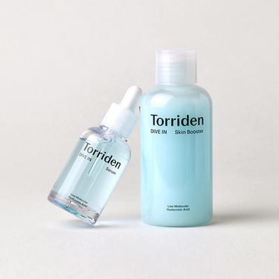 2-teiliges Set Toriden Dive-in Niedermolekulares Hyaluronsäure-Serum 50ml Skin Booster 200ml, 1 Stück