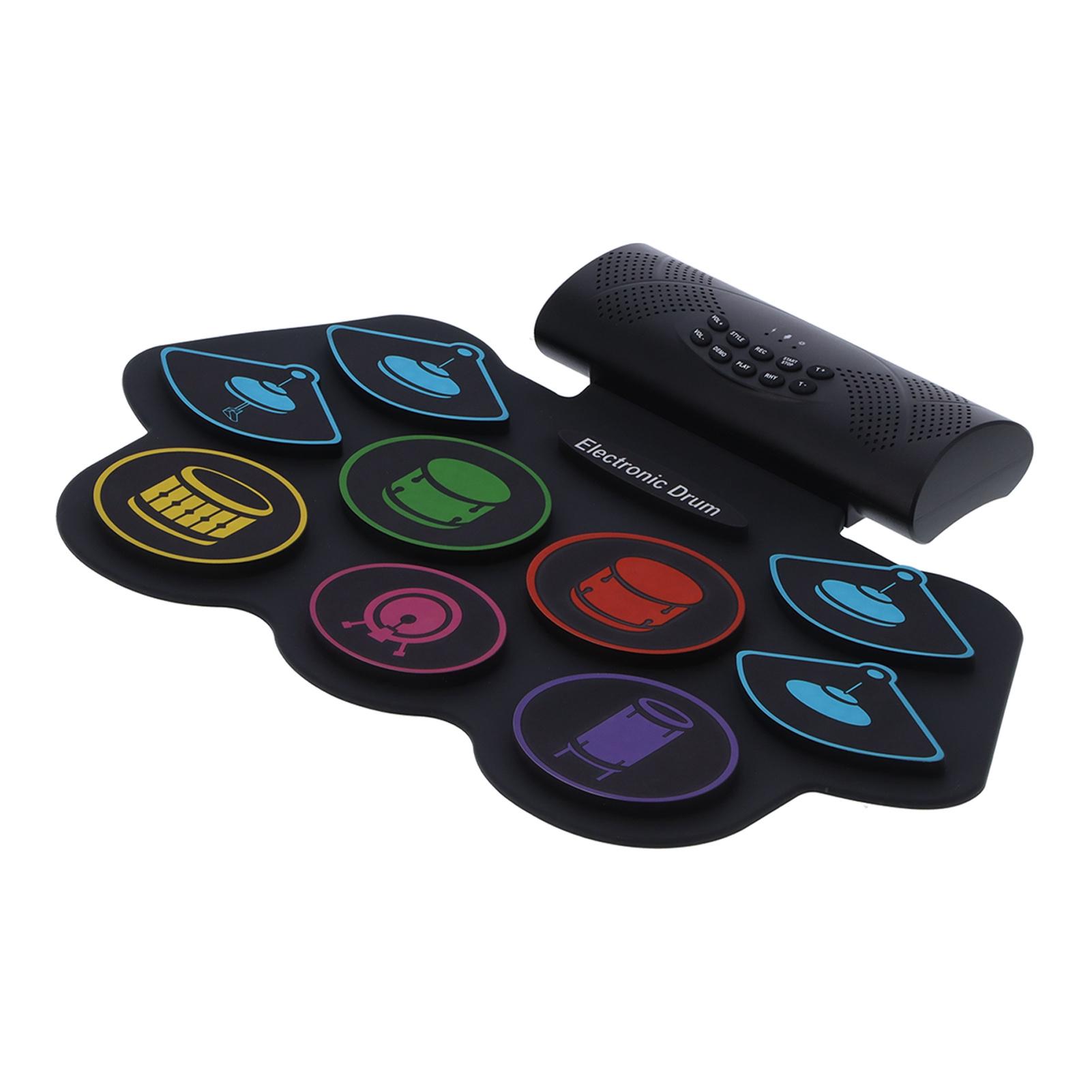 

Электронный комплект ударных инструментов Bluetooth MIDI складной комплект с аккумуляторным динамиком 100Вилка MD862MEU 240 В