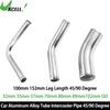 UXCELL Car Aluminum Alloy Tube Pipe 32/35/57/70/80/89/102mm OD 100mm 152mm Length 45/90 Degree Bend Elbow Air Intake Joiner Tube Air Filters 7