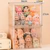 Transparent Acrylic Display Case Magnetic Closure Large Capacity Collectible Storage Box for Figurines Desktop Organizers Box