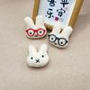 Cute Plush Miffy Rabbit Brooch and Keychain Accessories