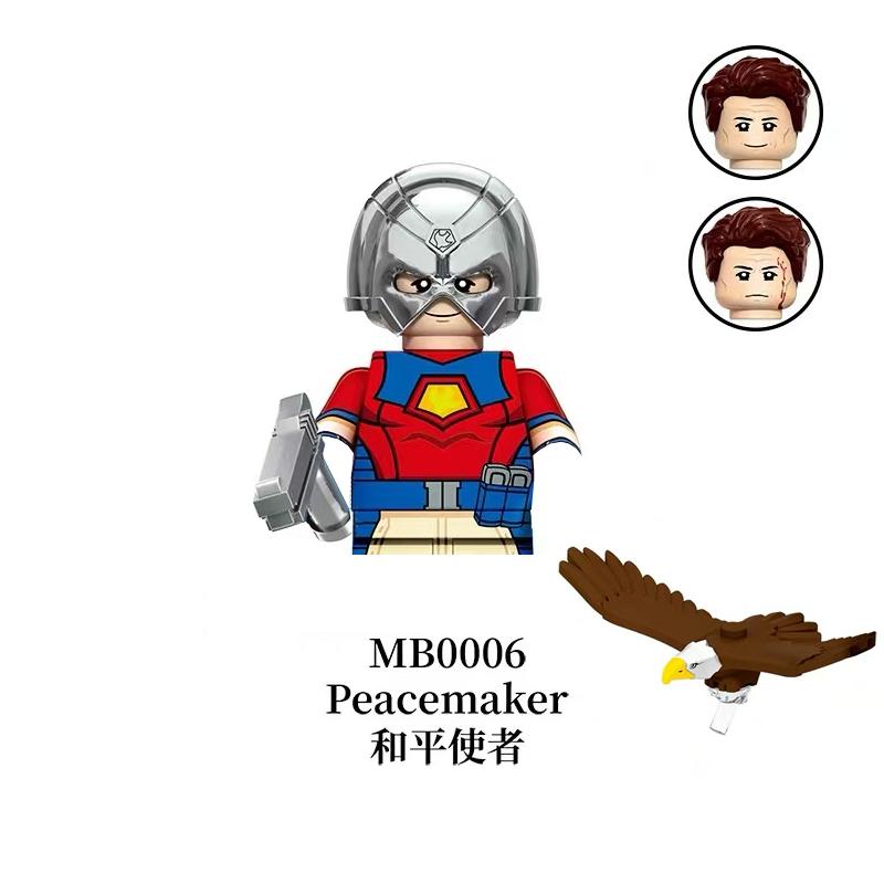 Peacemaker classic characters DIY bricks toy John Economos Judomaster model MINI puzzle assembly Superhero building blocks Gift