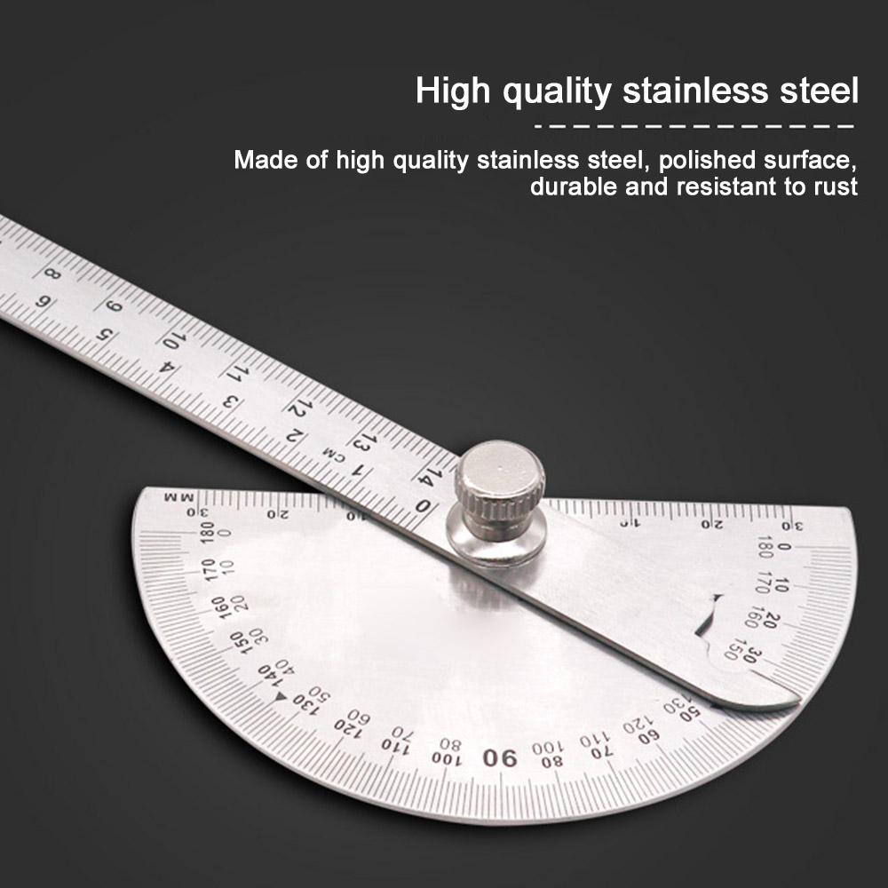 Buy Angle Ruler Gauge Stainless Steel Angle Gauge 180 Degree Semicircle