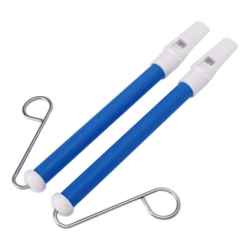 2Pcs Slide Whistle ABS Metal Safe and Simple To Play Lovely Color Children Musical Instrument Blue