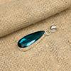 Lovely Indicolite Gemstone Handmade 925 Solid Sterling Silver Jewelry Pendant For Women