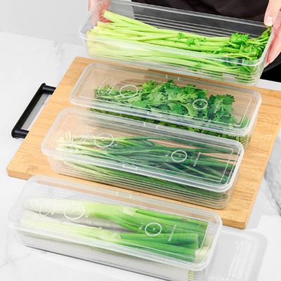 Refrigerator Storage Boxes Scallions Fresh Box Food Container Cold Storage Crisper Sealed Fridge Organiser