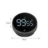 Round Magnetic Timer Kitchen Rotary Timer Back Bracket Design Stopwatch Clock Cooking Shower Study Remind Clock Home Accessory