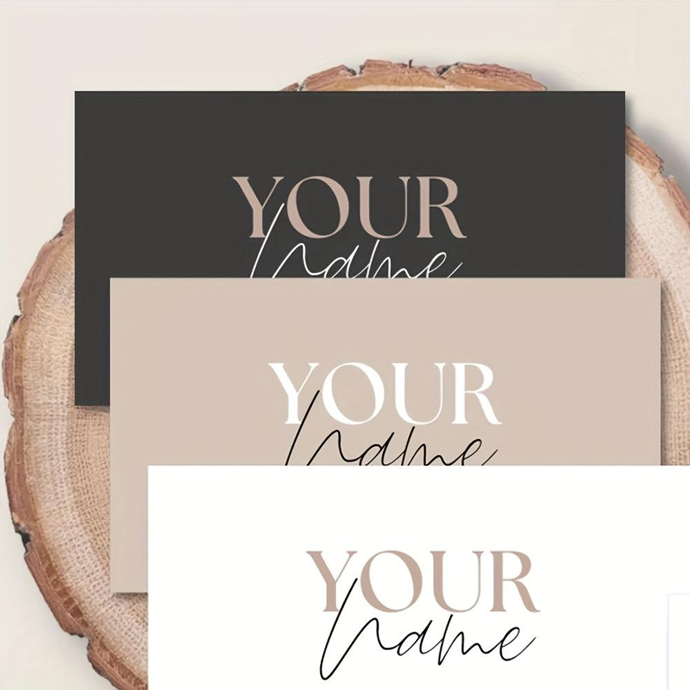 9*5.4cm Right Angle Business Cards Double Sided 300g Free Design Custom Personalized Logo Text For Business