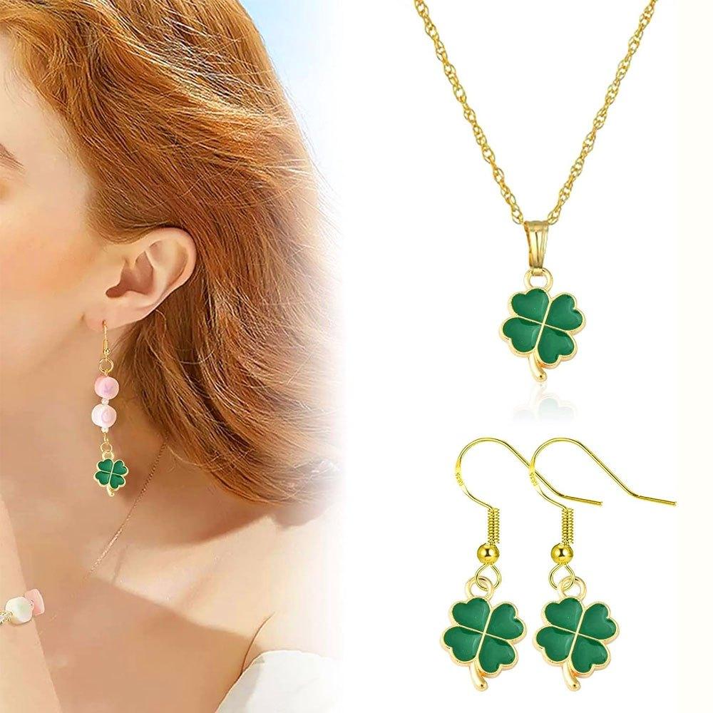 10/20/40 Pieces of Alloy Oil Drop Pendant, Green Clover Pendant, Clover Jewelry, Decorative Accessories, DIY Earrings, Necklaces, Bracelets