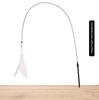Feather Interactive Cat Toy Powerful Suction Cup Handfree Cat Stick Playing Kitten Playing Teaser Wand Toy Cat Wand Pet Supplies