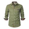 Men's Casual Outdoor Collared Corduroy Long-Sleeve Shirt