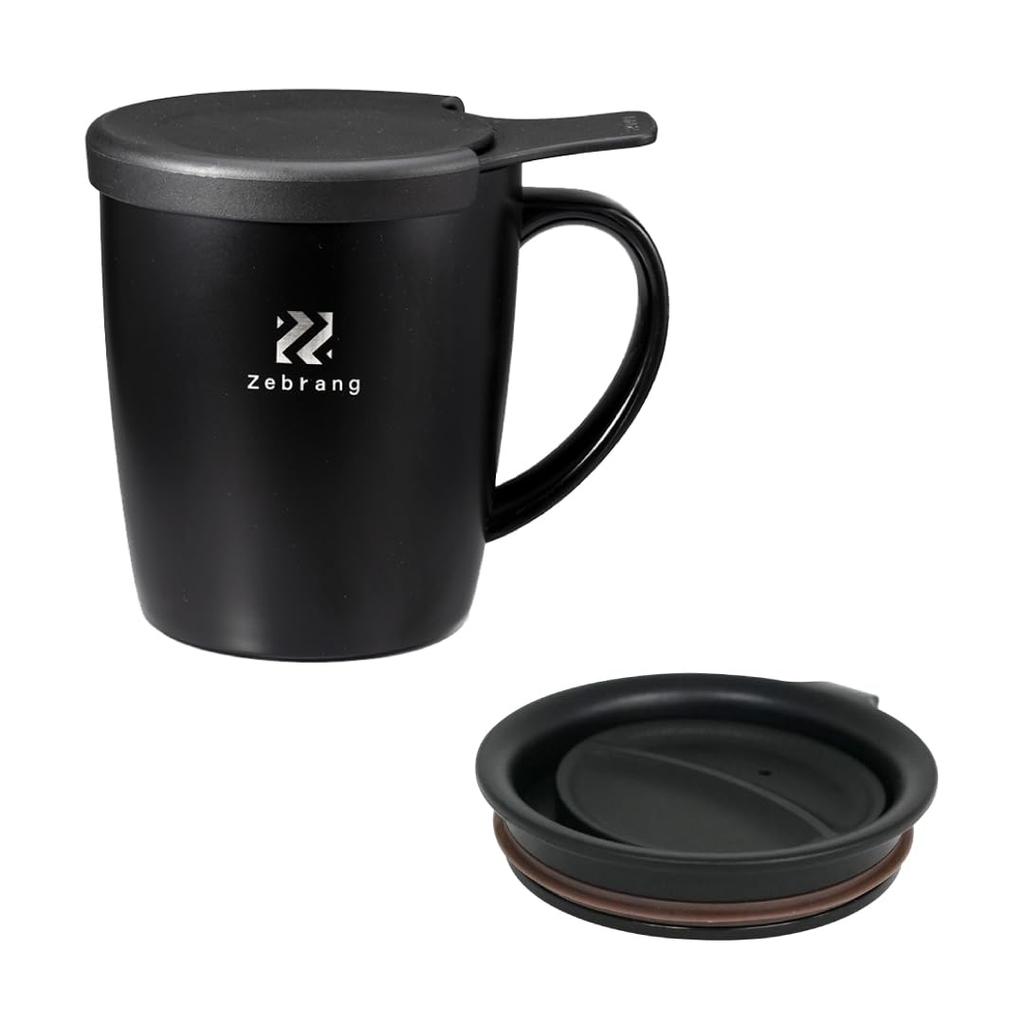 Zebrang Outdoor Camping Paper Required Vacuum Double Mug Coffee Maker Plus Official Mail Order Limited ZB-SMCM-300B-EC 1 Cup Insulating Lid Included