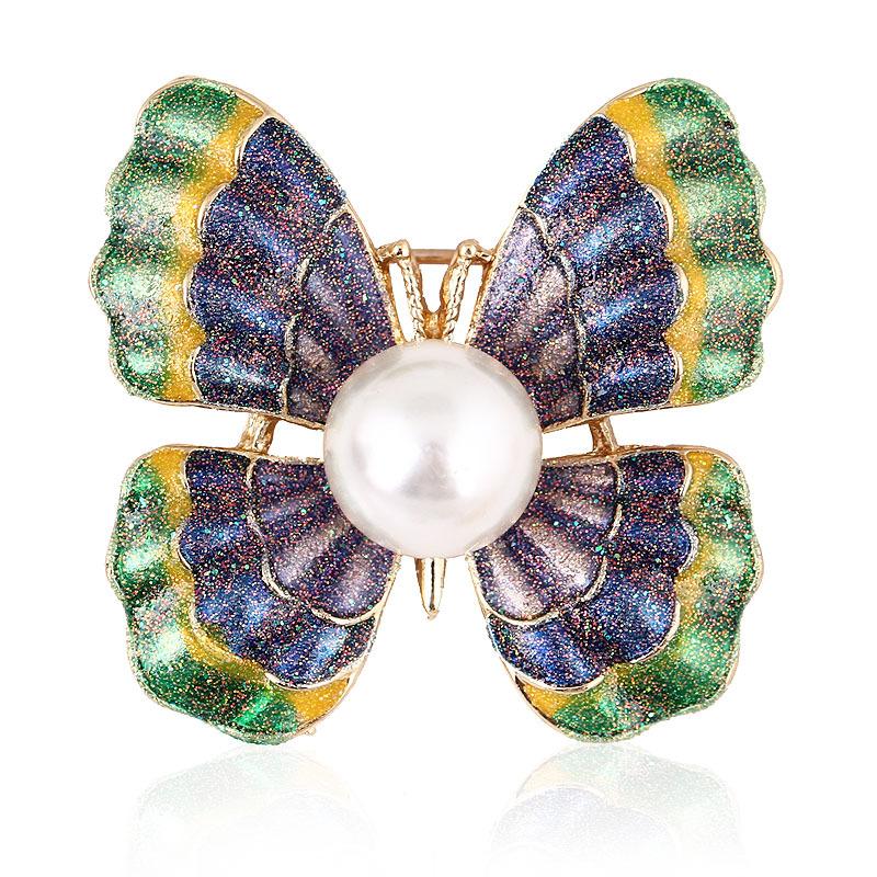 

Summer Fashion Versatile Imitation Pearl Flower Brooch Large Pins Empty Bracket Accessory Accessories Women s Corsage Long-Lasting Color Brooch Gift