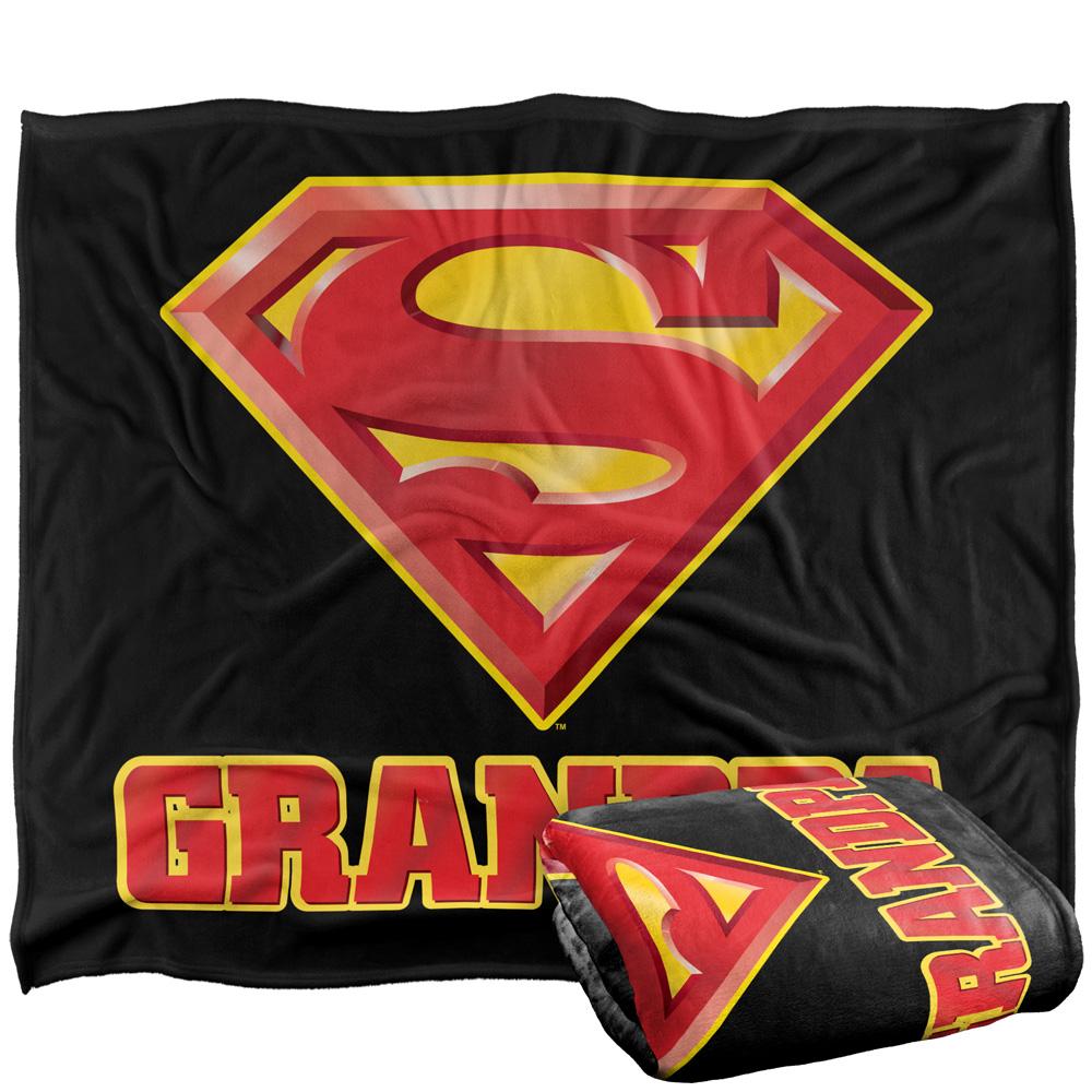 Superman Grandpa Logo Blanket