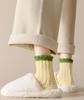 Autumn Winter Coral Fleece Middle Tube Socks For Women Warm Thicken Home Floor Socks Candy Color Sleeping Socks Lady Towel Socks