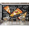 Fast Food 3d Pizza Wallpaper Vegetable Tomato 3d Mural Removable Restaurant Pizza Shop Snack Shop Wallpaper