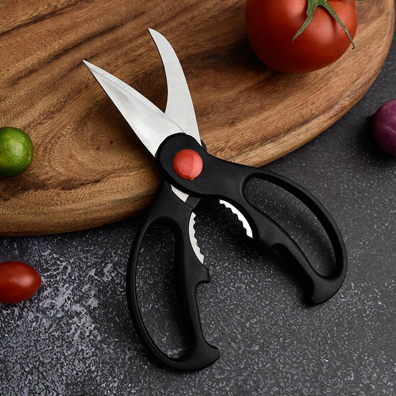 Three-piece Multifunctional Kitchen Scissors Set: Chicken Bone, Handcraft & Stainless Steel Culinary Scissors