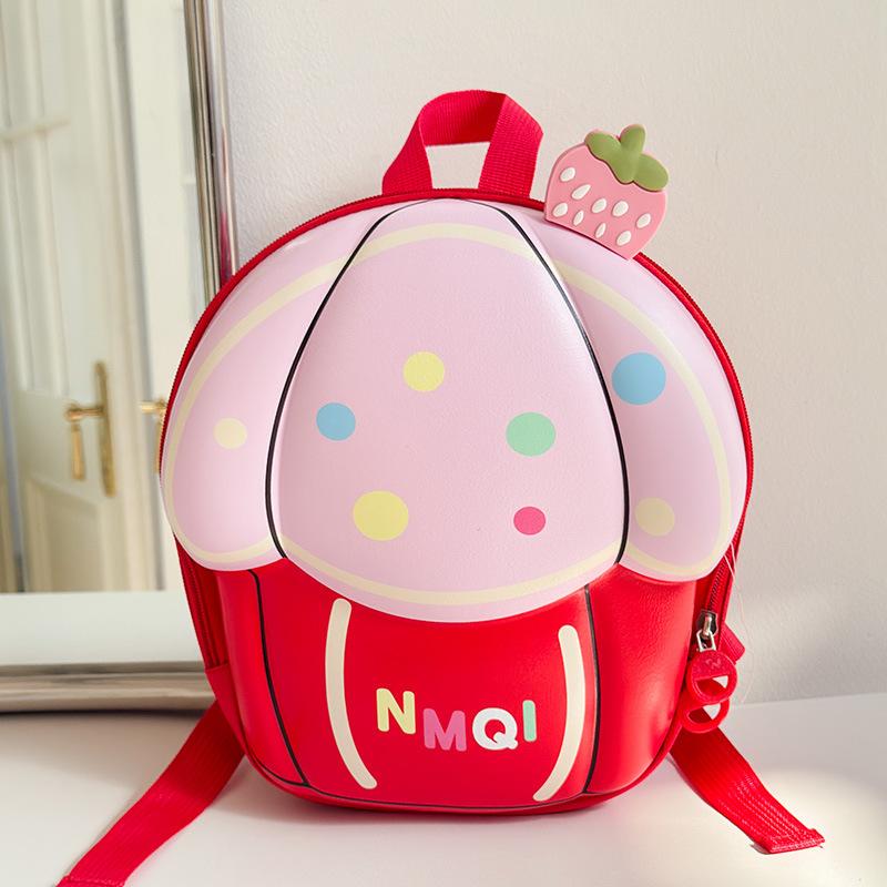 

Whimsical Children Backpack Attractive Cartoon Style Lightweight Dual Shoulder Bag For Use Everyday Red Backpack