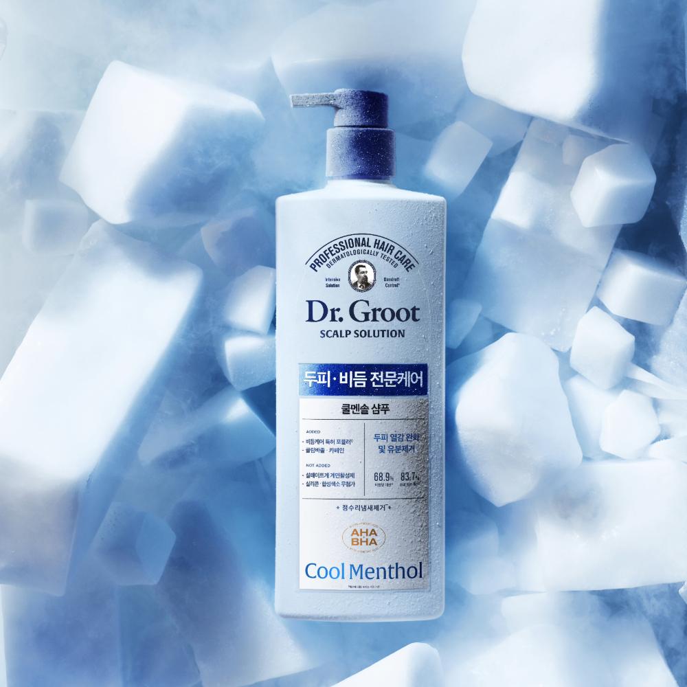 DR. Groot Scalp Solution Cool Menthol Kopfhaut-Schuppen-Shampoo, 700ml, 1 Einheit