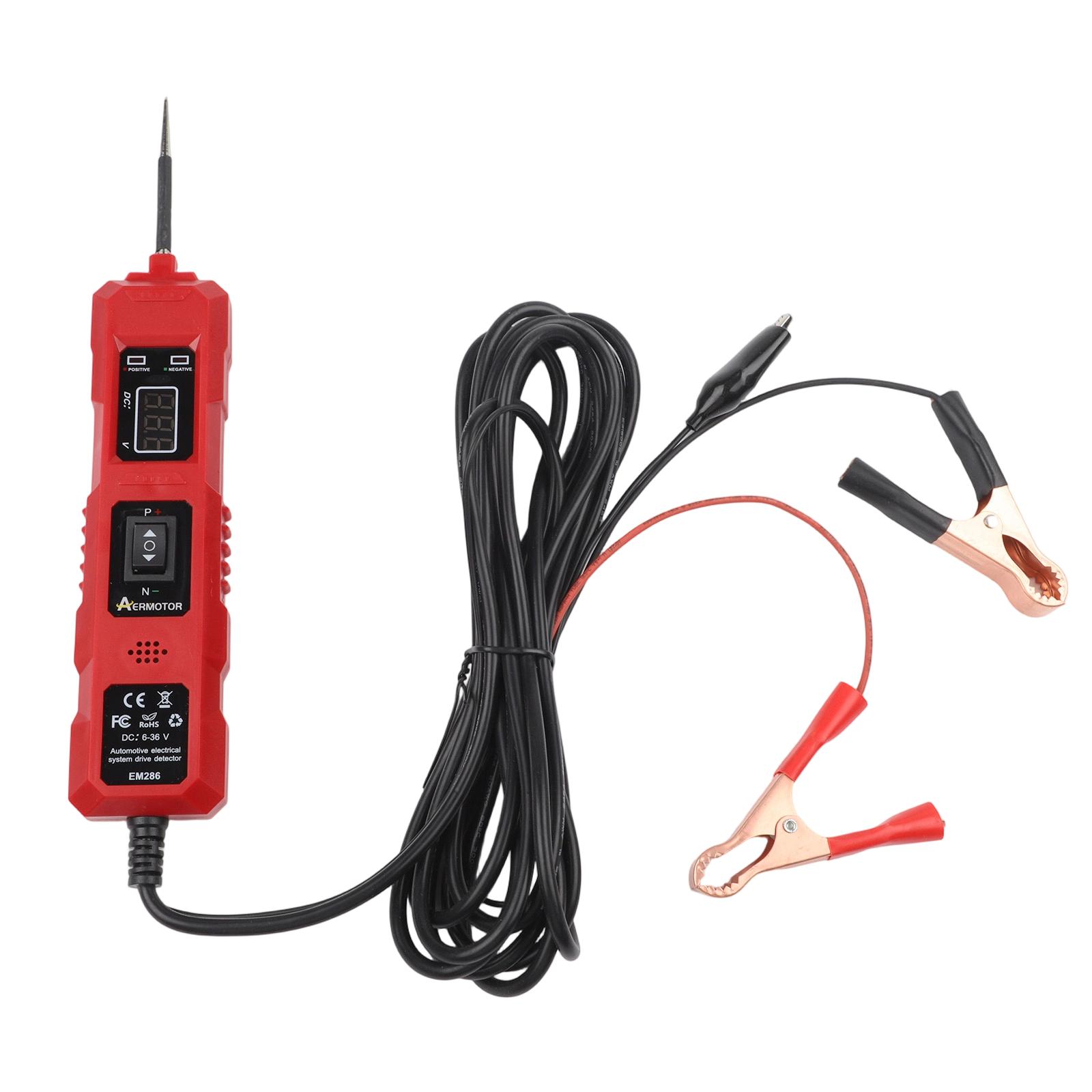 Длина кабеля 13,5 футов Тестер электрических цепей Установка простая EM286 (4.5 m) Red