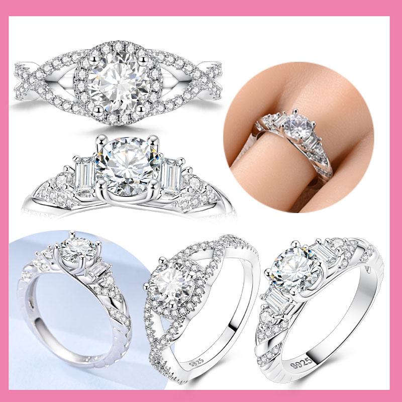 New copper Ring Heart Sparkle Zircon High Quality Ideal For Women Rings Wedding Fine Jewellery Accessories Party Gift