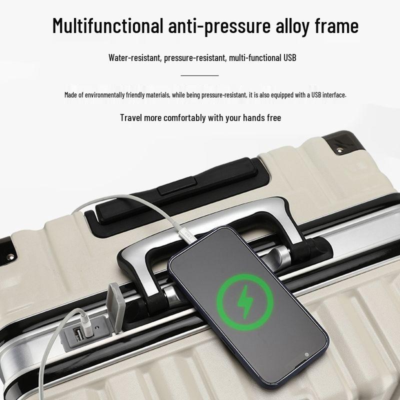 24-Inch Universal Wheel Trolley Suitcase for Family Travel