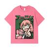 275 GSM Washed T-shirts 100% Cotton Spy Family V7 Print Unisex Heavy Cotton T Shirt