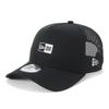 New Era 9Forty Trucker Box Logo Mesh Ekskluzywna Czapka A-Frame z Bezpłatną Wysyłką, Czarna, ONSPOTZ,