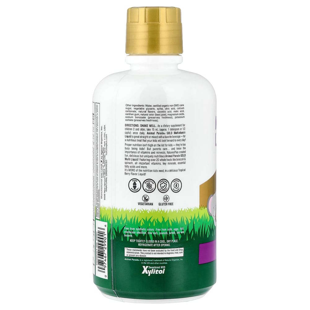 Nature's Plus Source of Life Animal Parade Gold Liquid Tropical Berry