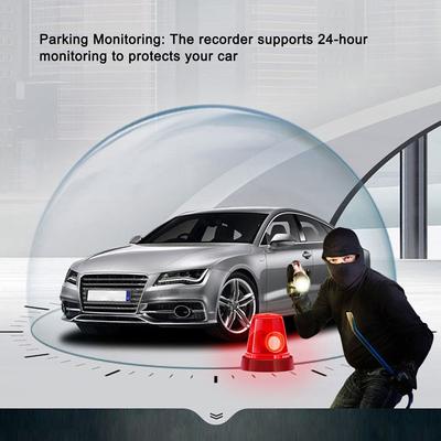 Palubní kamera 1440P DVR Přední a vnitřní Duální kamera do auta Palubní kamera 3,5" IPS Screen Driving Recorder