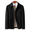 Men's Solid Color Double-Sided Wool Jacket