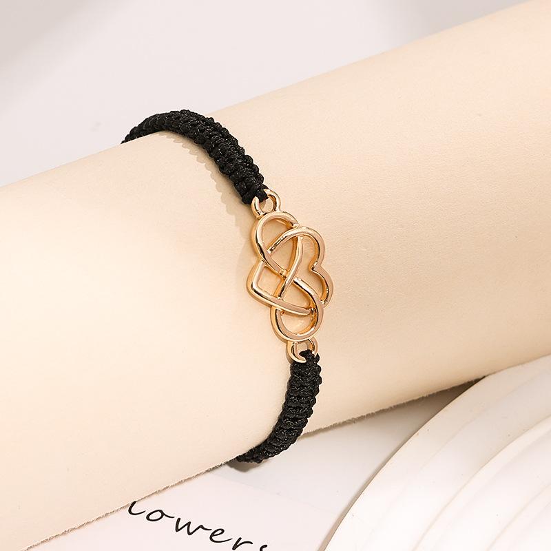 Heartbeat Square Braided Unlimited Love Butterfly Adjustable Hand Rope Jewelry