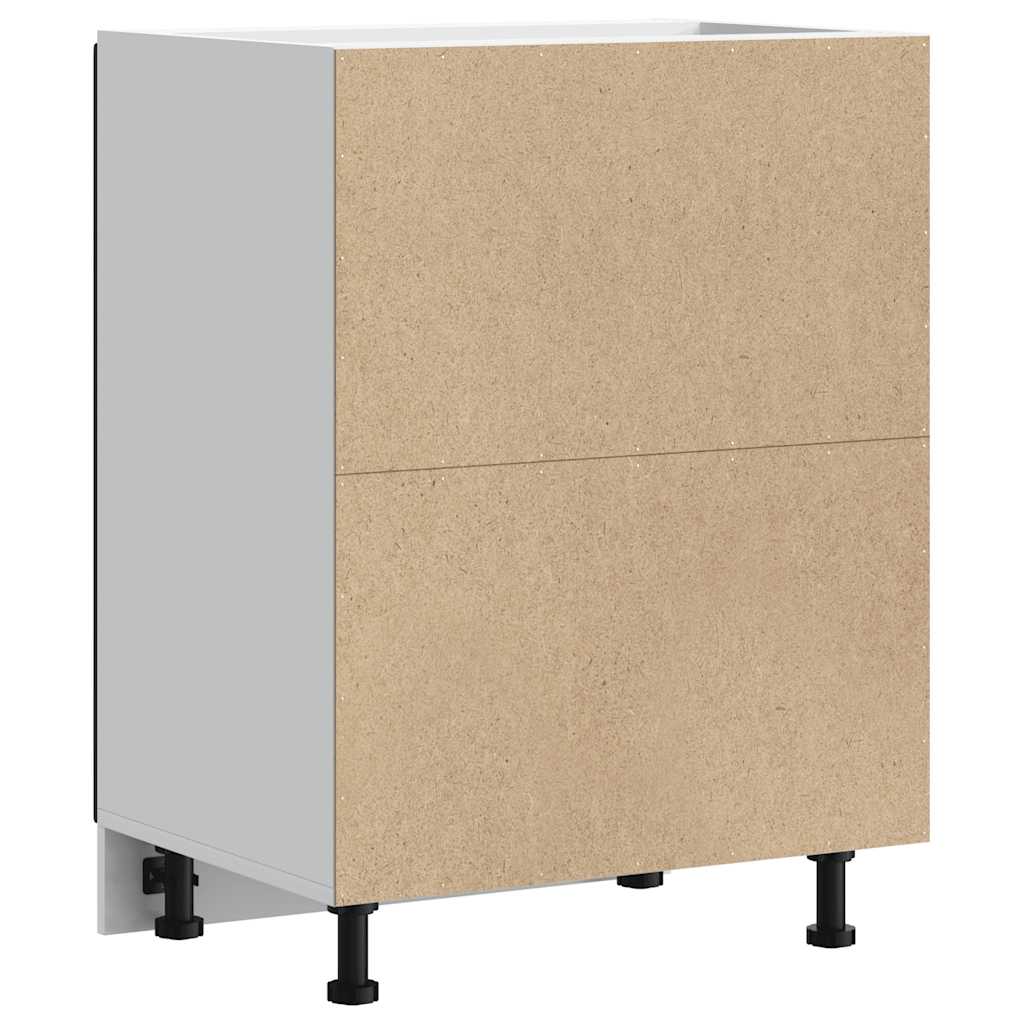 Vidaxl Base Kitchen Cabinet, Porto, Black, Wood-based Material