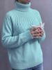 Women's Plus Size Turtleneck Sweater for Fall and Winter