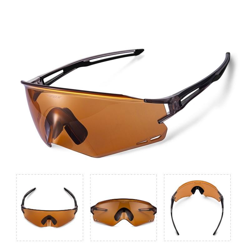BATFOX BF-F883 Cycling Protective Gear Safety Goggles Unisex Anti-Fog Photochromic Lens TR90 Frame Windproof Sport Eyewear Gunmetal Anti-Fog