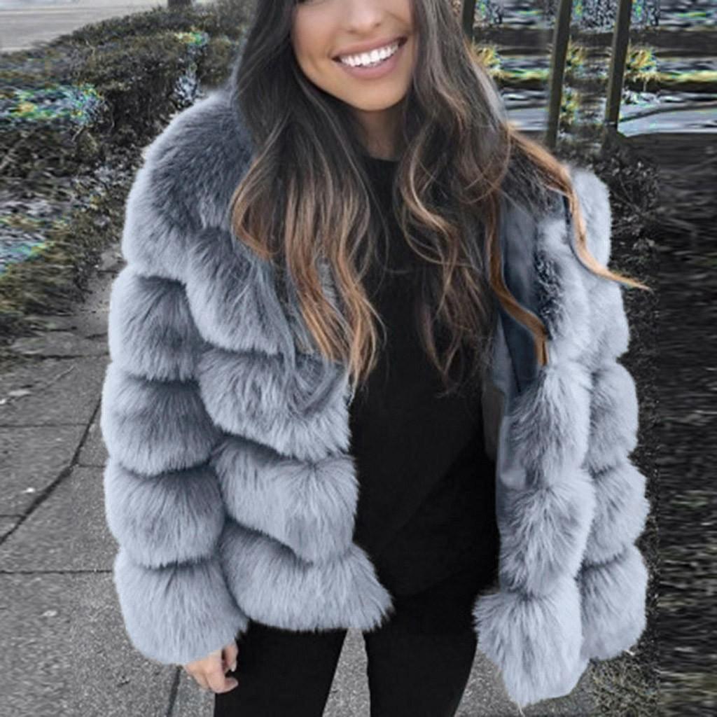 Women Long Sleeve Winter Warm Coat Fashion Thick Jacket Outwear