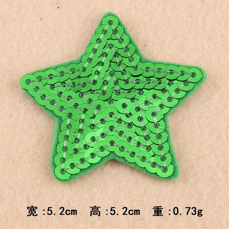 

Duoku Computer Embroidery Label Sequined Cloth Sticker Love Five-Pointed Star Patch Stage Clothing Accessories Bag Hat Accessories Embroidery Sticker F2R-C-4-8