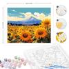 RUOPOTY Frame Painting By Numbers For Adults Sun Flower Oil Picture HandPainted Diy On Canvas Home Wall Art 40x50cm