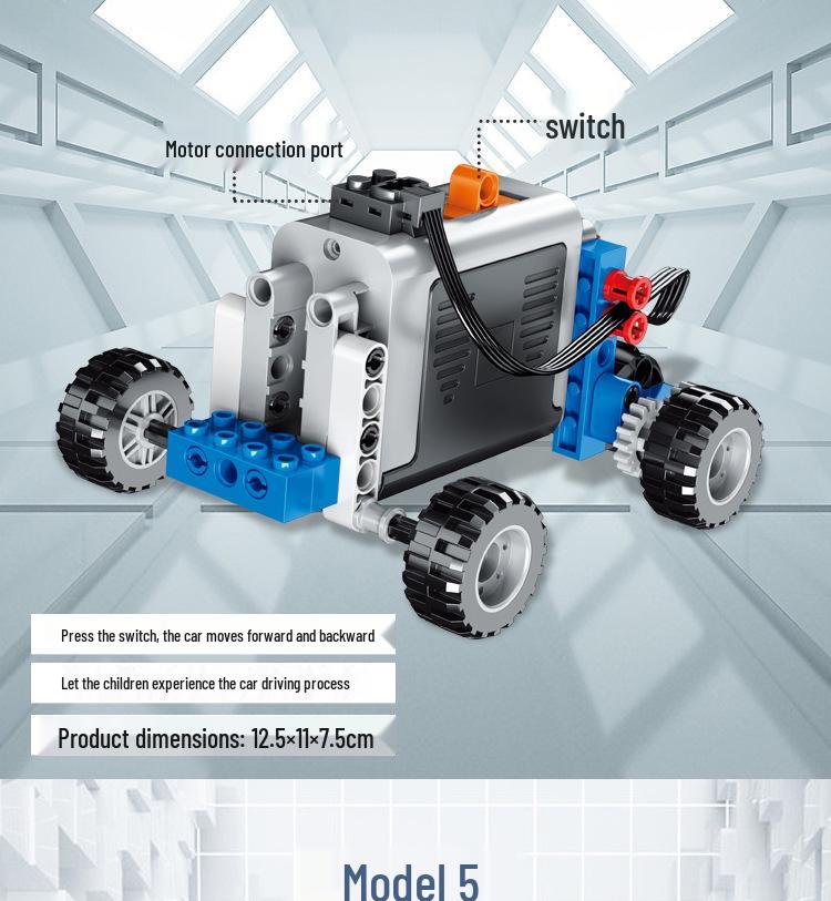 Englischkompatibler Wissenschafts- & Bildungs-Roboter-Bausatz zum Programmieren für Kinder, passt zu LEGO 9686.