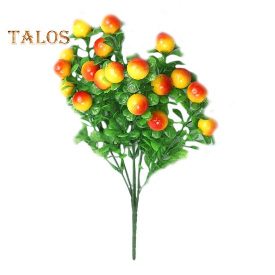 

1 букет поддельных зеленых растений, не выцветающее украшение, долговечное уникальное растение с имитацией вишневого перца, вечерние поставки