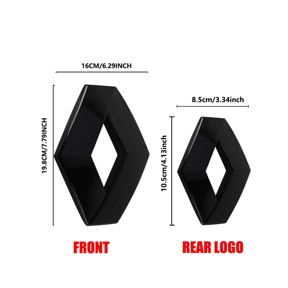 For Renault 2026 New Hub Caps Car Hood Front Grill Emblem Tail Trunk Logo Cover Decoration For Renault Loguna Duster Zoe Scenic