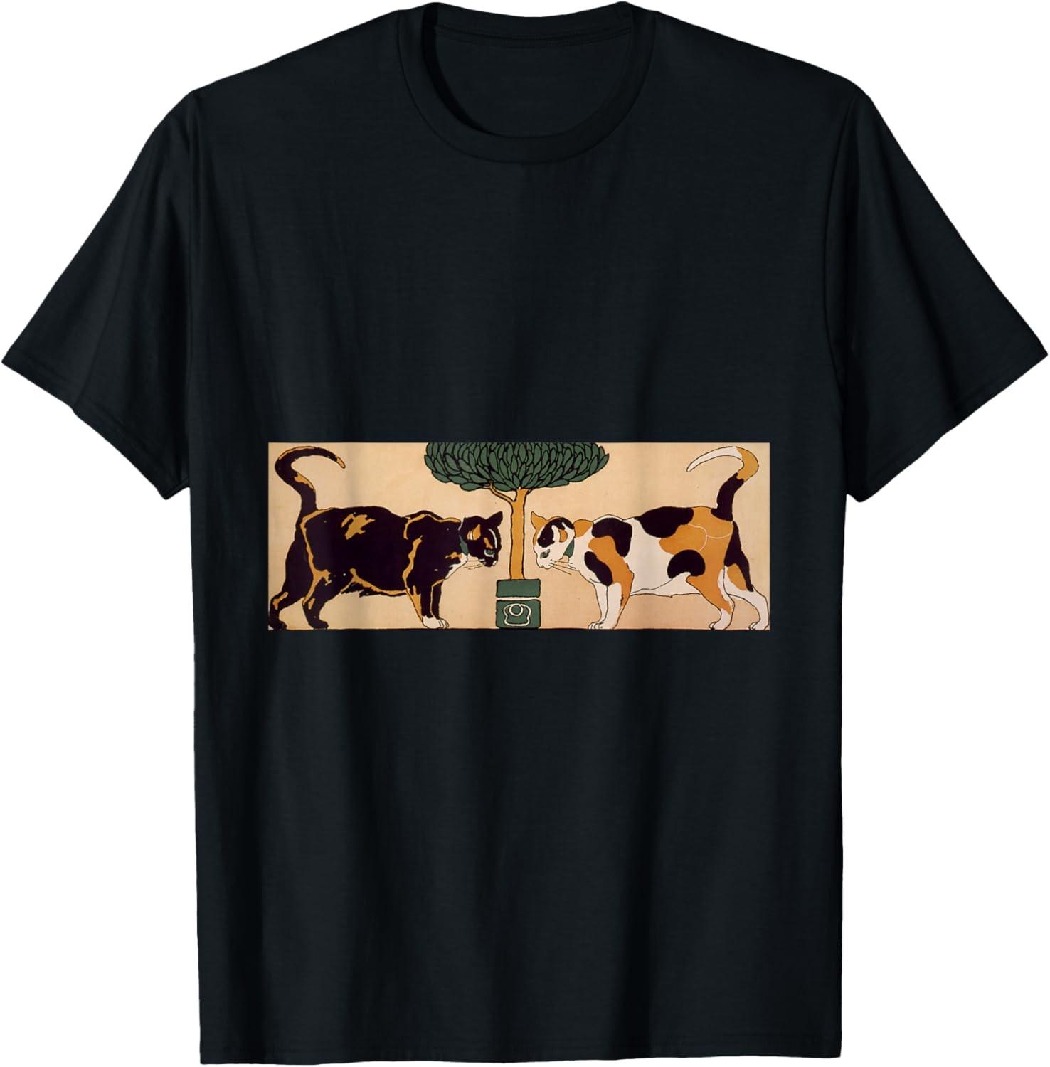 Two cats -- calico cat and tortoiseshell cat T-Shirt S