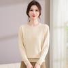 New middle-aged and elderly women's spring, autumn and winter long-sleeved mother sweater shirt loose large size middle-aged knitted sweater