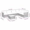 VidaXL Garden Lounge Set with Cushions 7 Pcs Beige Braided Resin 3261868